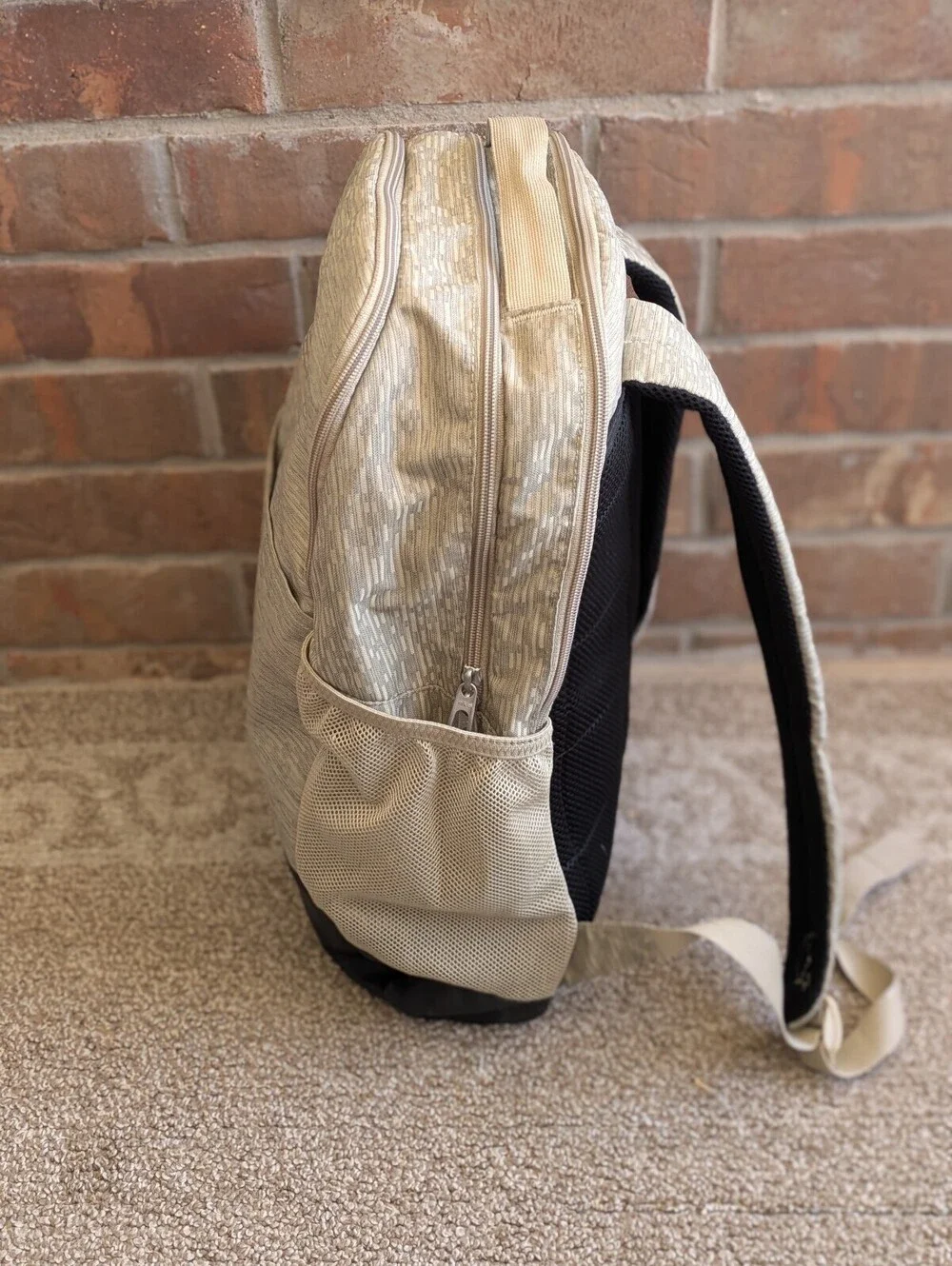 Nike Brasilia 9.5 Training Backpack Beige Sesame Black Laptop Gym Bag DH7709 252